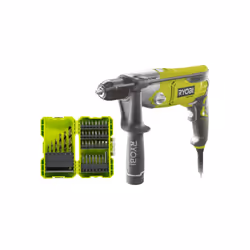 Présentation : Ce pack RYOBI est composé d'une perceuse à percussion RYOBI - RPD1200K et de son accessoire : un coffret antic ...