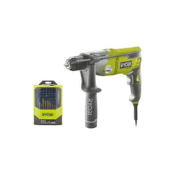 Ryobi - Pack Perceuse à percussion RPD1010K - 1010W - coffret de 46 accessoires mixtes - RAK46MIX