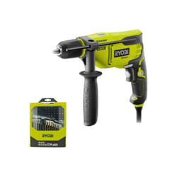 Ryobi - Pack Perceuse à percussion - RPD800-K - 800W - Coffret RAK69MIX 69 accessoires mixtes pour perçage et vissage