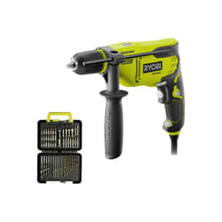 Pack Ryobi Perceuse à percussion - RPD800-K - 800W - Coffret RAK60DDF 60 accessoires - perçage et vissage
