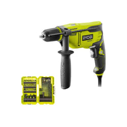 Ryobi - Pack Perceuse à percussion - RPD800-K - 800W - Coffret empilable impact RAK38DSDI2 38 accessoires perçage-vissage-boulonnage