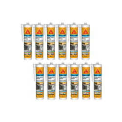 Sika - Lot de 12 mastics silicone seal-180 Salle de bain & carrelage - Blanc - 300ml