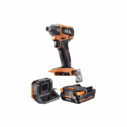 Présentation : Le pack AEG Visseuse à chocs AEG - BSS18SBL2-0 - 18V Brushless - Subcompact - 1 batterie 2.0Ah - 1 chargeur -  ...