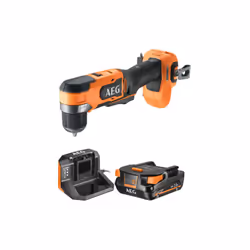 Présentation : Ce pack AEG Perceuse-visseuse d'angle - BS18SRABL-0 - 18V Brushless Subcompact - 42 Nm - 1 batterie 2.0Ah - 1  ...