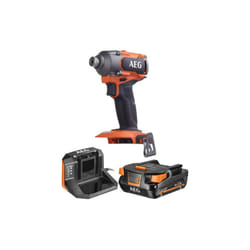 Pack AEG Visseuse à chocs - BSS18C3B3-0 - 18V Brushless - 1 batterie 2.0Ah - 1 chargeur - SETL1820S