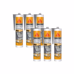 Présentation : Mastic butyl SIKA Sikaseal-189 Toiture & Gouttière - Gris - 310ml , idéal pour le calfeutrement ou raccordemen ...
