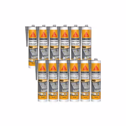 Présentation : Mastic butyl SIKA Sikaseal-189 Toiture & Gouttière - Gris - 310ml , idéal pour le calfeutrement ou raccordemen ...