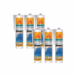 Présentation : Ce mastic silicone SIKA Sikaseal-163 Piscine & Bassin - Transparent - 300ml est adapté pour les joints dans et ...