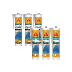 Sika - Lot de 6 mastics silicone seal - 163 Piscine & Bassin - Transparent - 300ml
