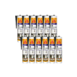 Sika - Lot de 12 mastics silicone Seal 110 Menuiserie & Vitrage - Noir - 300ml