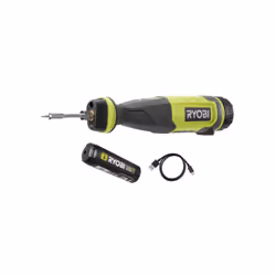 Présentation : Le fer à souder RYOBI 4V USB Lithium - Sans batterie ni chargeur - RSI4-0 est adapté pour travailler en extéri ...