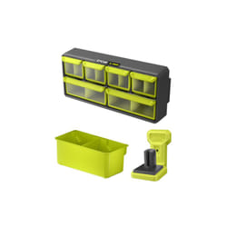 Pack Ryobi Système link Support pour outil électroportatif - Organisateur ajustable - Bac de rangement double