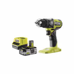 Présentation : Ce pack RYOBI 18V Perceuse-visseuse à percussion Brushless - 1 Batterie 4,0Ah - 1 Chargeur rapide 2,0Ah compre ...