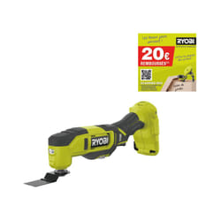 Multitool Ryobi 18V One+ - 11 accessoires - sans batterie ni chargeur - RMT18-0