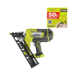 Cloueur de finition incliné à air comprimé Ryobi 18V One+ - 15 g - sans batterie ni chargeur - R15GN18-0
