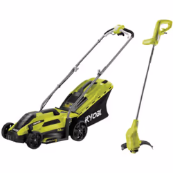 Présentation : Ce pack RYOBI est idéal pour l’entretien complet des petites à moyennes surfaces de jardin. Il associe la tond ...