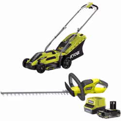 Présentation : Ce pack RYOBI associe puissance filaire et liberté sans fil pour un entretien complet et efficace de votre jar ...