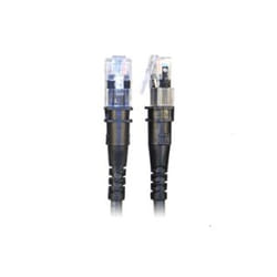 PatchSee TP-6A-F/2 câble de réseau Noir 0,6 m Cat6a U/UTP (UTP)