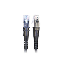 PatchSee TP-6A-F/8 câble de réseau Noir 2,4 m Cat6a U/UTP (UTP)