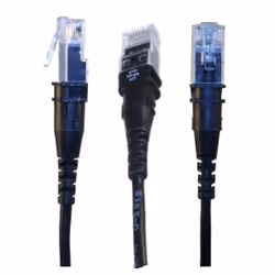 PatchSee ThinPatch, 9,7 m, Cat6a, F/UTP (FTP), RJ-45, RJ-45, Noir