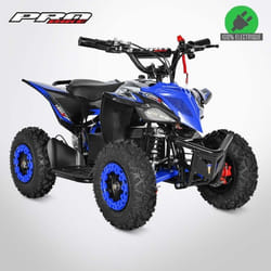 Pocket Quad TIRAX 800W - Mini Quad Enfant Électrique 800W - Bleu