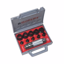 Coffret d'emporte-pièces BOEHM 11 outils de capacité de 3 - 20 mm - JLB320CM - Ce coffret d'emporte-pièces permet la découpe  ...