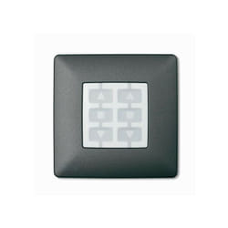 Nice - Support de télécommande / Emetteur Opla plaque murale carré graphite