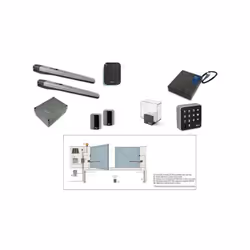 Kit motorisation toonakit + batterie secours pour portails battants Nice Voir NITOONA4024BAT
