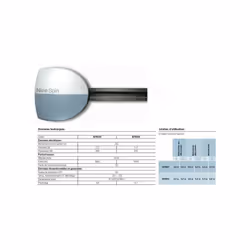 Descriptif Moteur SPIN 40 et rail 3 fois 1mètre, 230 Vca, irréversible, 24V logique de commande intégrée 1000 Nm Avantages pr ...