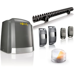 2401405 - Motorisation pour portail coulissant Slidymoove 300 - Avec 2 télécommandes Keypop, 4 mètres de crémaillère, 1 feu clignotant et 2 cellules