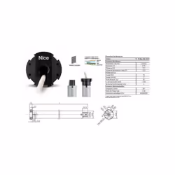 Descriptif Moteur Era Zero Star MA, filaire, 45 mm, 15 Nm, 17Rpm, max 28 Kg. Dimensions et poids Longueur 451 mm, poids du mo ...