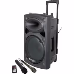Système sono nomade sans fil 200W RMS - 2 micros PORT8VHF-BT (batterie + secteur)