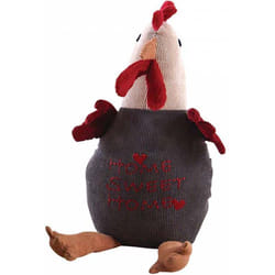 Cale-porte poule en velours Home sweet home 27 cm