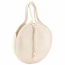 Aspect Matériau principal Corde de coton Matériaux secondaires Jute Autres dimensions Diamètre sans anse (en cm) 30 Dimension ...