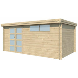 Chalet en bois 14.9 m² Moderne Avec gouttière