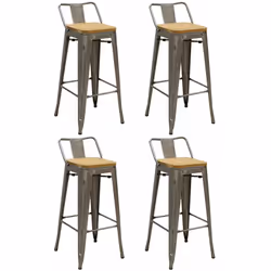 Aspect Matériaux secondaires Orme huilé Autres dimensions Hauteur d'assise 77 cm Hauteur du dossier 20 cm Largeur entre les p ...