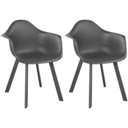 Proloisirs - Fauteuils de jardin en aluminium et résine Jato (Lot de 2)