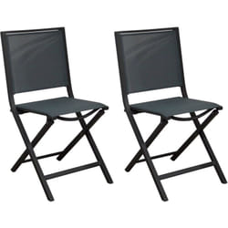 Chaise pliante en aluminium Ida (Lot de 2)