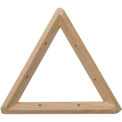 Equerre triangle en pin brut (Lot de 2)