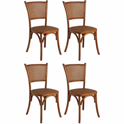 Aspect Matériau principal Hêtre Matériaux secondaires Rotin Dimensions Hauteur (en cm) 89 Hauteur d'assise (en cm) 47 Longueu ...