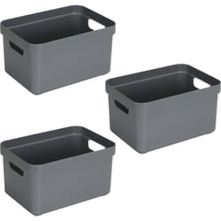 Boite de rangement Sigma Home Box 13 l (Lot de 3)