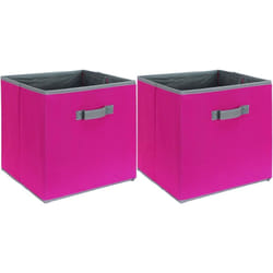 Cube de rangement coloré 30 x 30 cm (Lot de 2)