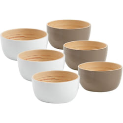 Aubry Gaspard - Corbeille en bambou laqué (Lot de 6)