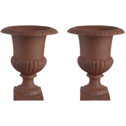 Vase Médicis en fonte (Lot de 2)