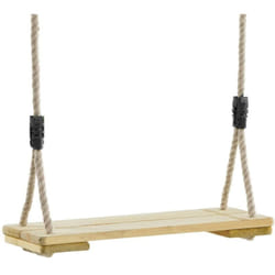 KBT - Balançoire bois avec cordes chanvre (Lot de 2)