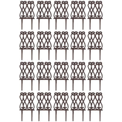 Esschert Design - Bordure de jardin en fonte Lys français Lot de 20