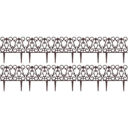 Esschert Design - Bordure de jardin en fonte victorienne Lot de 10