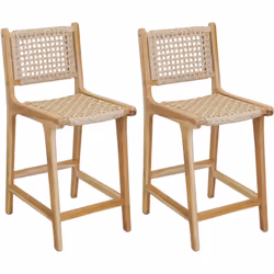 Aspect Matériau principal teck Matériaux secondaires rotin synthétique Dimensions Hauteur (en cm) 110 Hauteur d'assise (en cm ...
