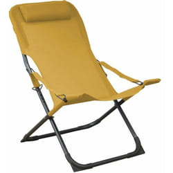 Proloisirs - Chaise relax en acier et toile Easy