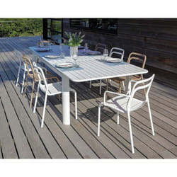 Fauteuil en aluminium Eos blanc